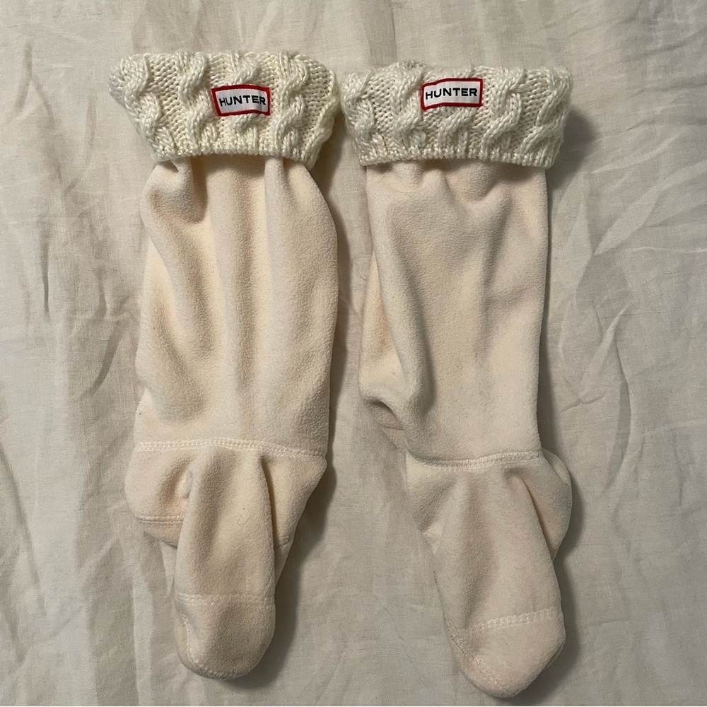 Hunter Original Tall Boot Sock - Cream - Size Medium (US F 5-7)